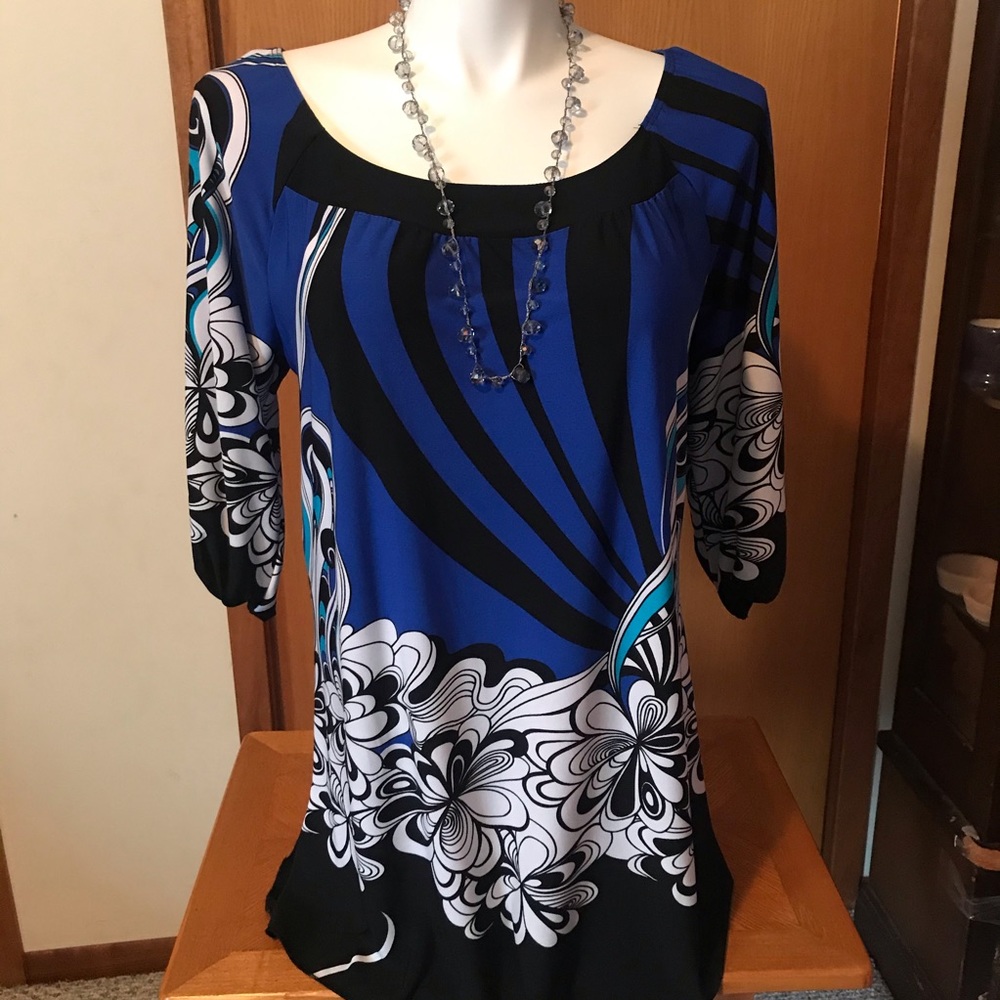SOLD 3/4 sleeve groovy dress shirt
